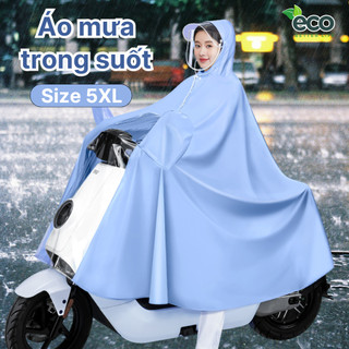 Áo mưa nửa trước trong suốt cho Mẹ và Bé, che phủ toàn thân, kèm kính chắn mưa tiện lợi