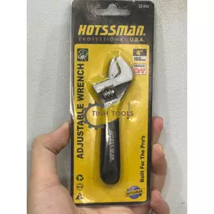 Mỏ Lết mini 4 inch Hiệu Hotssman | Mỏ lếch cán bọc nhựa thép CRV cao cấp chính hãng