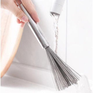 Chổi Inox Chuyên Dùng Cọ Chà Rửa Nồi, Chảo Siêu Sạch, Nhanh Chóng Loại Bỏ Vết Bẩn, Có Móc Treo (hàng tốt)