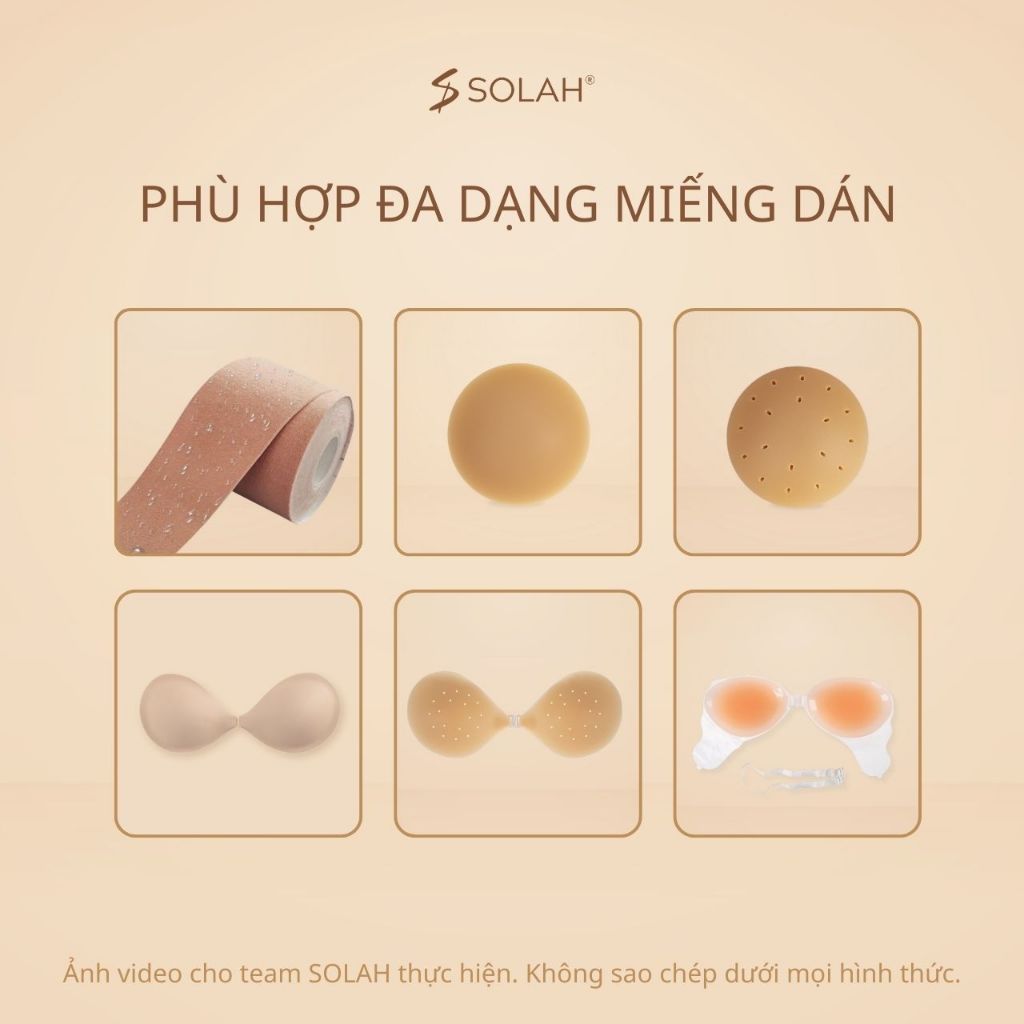Miếng Đệm Che Núm SOLAH  Bigsize 3.5CM Vải Cotton Tái Sử Dụng Cho Miếng Dán Ngực Áo Bra Dán PK01