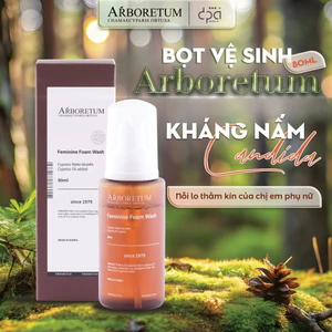 Dung Dịch Vệ Sinh Phụ Nữ Arboretum Dạng Bọt Dịu Nhẹ Làm Sạch Và Kháng Khuẩn Nấm Ngăn Mùi 80ml