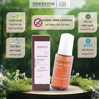 Dung Dịch Vệ Sinh Phụ Nữ Arboretum Dạng Bọt Dịu Nhẹ Làm Sạch Và Kháng Khuẩn Nấm Ngăn Mùi 80ml