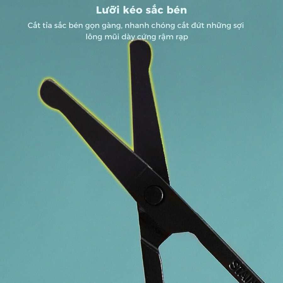 Kéo cắt lông mũi, lông mày đầu tròn cao cấp