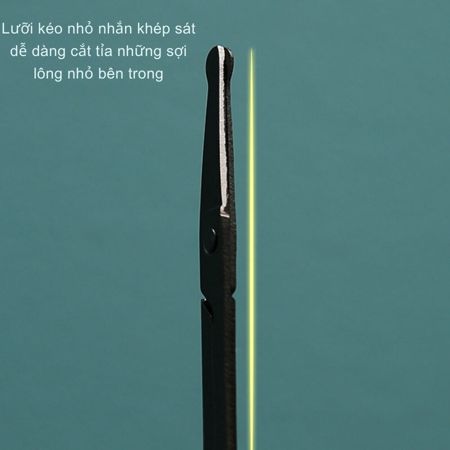 Kéo cắt lông mũi, lông mày đầu tròn cao cấp