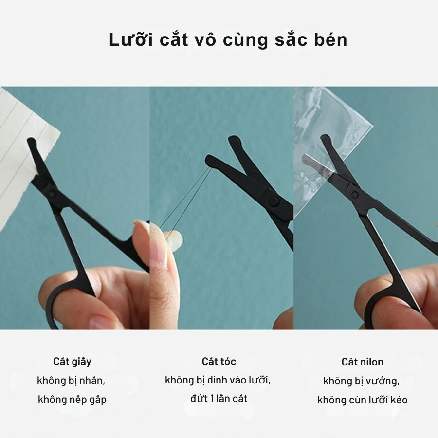 Kéo cắt lông mũi, lông mày đầu tròn cao cấp