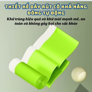 Túi đựng rác có dây rút, túi rác đuổi muỗi, chống côn trùng có quai dày dặn Ag+ kháng khuẩn 100 túi