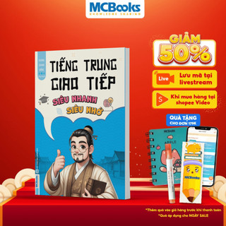 Sách -  Tiếng Trung giao tiếp siêu nhanh siêu nhớ