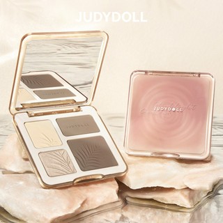 Judydoll - Bảng Phấn Tạo Khối Bắt Sáng 3D Màu Lì Và Màu Nhũ Tự Nhiên Lâu Trôi Chống Nước 9g