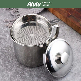 Ca Lọc Dầu Ăn, Bình Lọc Dầu Ăn Có Giá Lọc Inox 304 Sáng Bóng Cực Đẹp - Kho Sỉ Gia Dụng Alulu