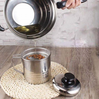 Ca Lọc Dầu Ăn, Bình Lọc Dầu Ăn Có Giá Lọc Inox 304 Sáng Bóng Cực Đẹp - Kho Sỉ Gia Dụng Alulu