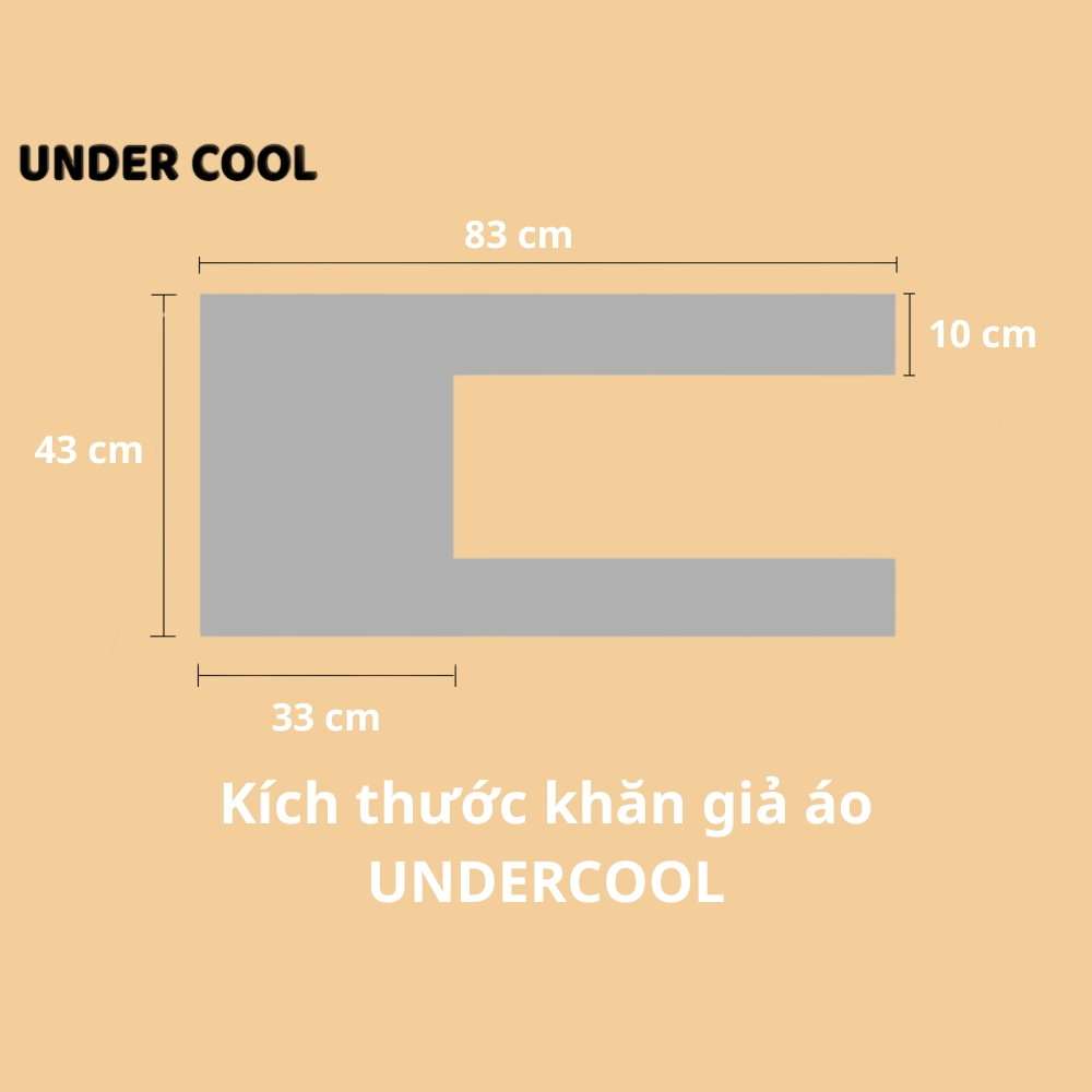 Khăn Choàng Len Dệt Nữ UNDERCOOL Phối Đồ Vào Mùa Đông Phù Hợp Với Mọi Lứa Tuổi Giả Áo Vắt Vai Choàng Vai, Màu Trơn  KC01