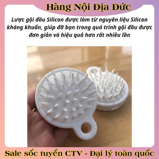 [1Chiếc] Lược dầu gội silicon massage da đầu để giảm rụng tóc và kích thích mọc tóc