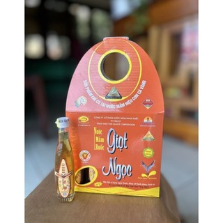 [ Đặc Sản] 01 Chai Nước Mắm Nhĩ Truyền Thống Làm Từ Ruốc Giọt Ngọc Hiệu Con Cá Vàng 30 Độ Đạm Chai Thủy Tinh 27ml