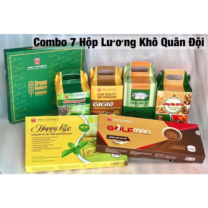 Combo 7 hộp lương khô quân đội