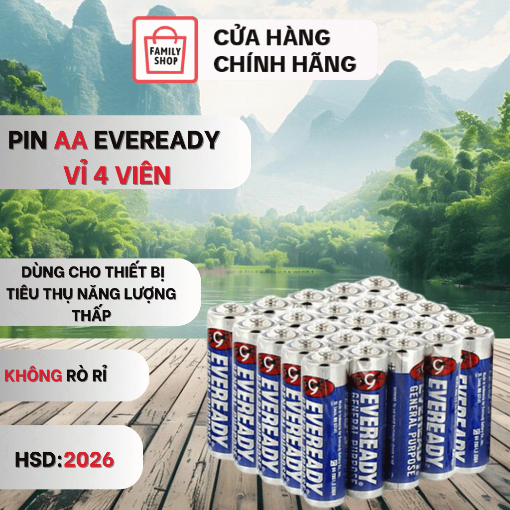 2 Viên Pin AA Eveready General Purpose | Shopee Việt Nam