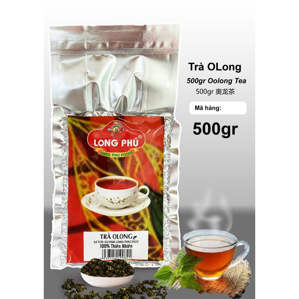 Ô Long Túi Bạc LONG PHÚ 500gr - Nguyên Liệu Trà Sữa, Trà Trái Cây, Trà Sấy, O long