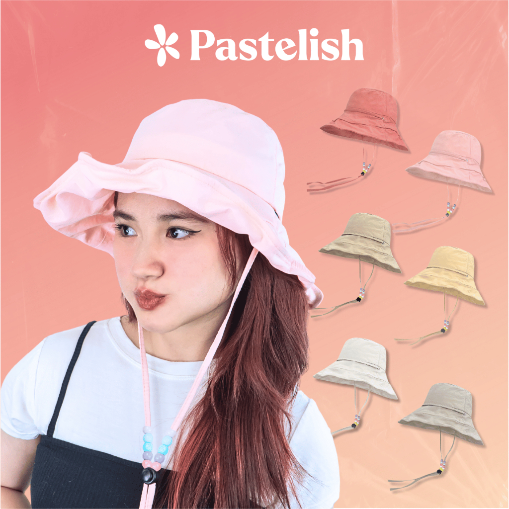 Mũ Nón Bucket Vành Hoa - Tùy Chỉnh Dáng Vành - Pastelish