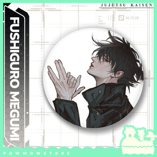 [Sẵn VN] Pin Ghim Huy Hiệu 58mm Chất Liệu Thiếc Không Rỉ Phủ Nhựa Hologram Lấp Lánh Anime Manga Jujutsu Kaisen Megumi