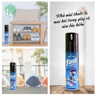 bình xịt khử mùi hôi giày Fast 125ml đa năng – SPCa000001