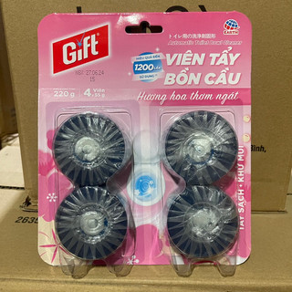 Viên tẩy bồn cầu Gift hương hoa - giúp bồn cầu luôn sạch sẽ thơm ngát hương hoa