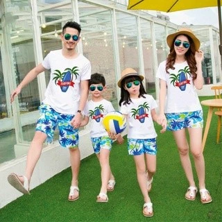đồ đi biển, đồ đôi đi biển, sét đi biển gia đình 3/4/5 người chất cotton mát mẫu bán chạy hè 2026