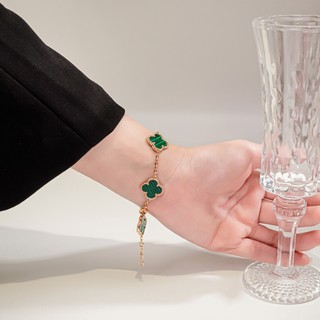 Vòng tay nam nữ LAMY Flower Clover Bracelet Gold 2266