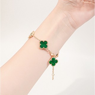 Vòng tay nam nữ LAMY Flower Clover Bracelet Gold 2266