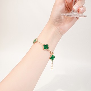Vòng tay nam nữ LAMY Flower Clover Bracelet Gold 2266