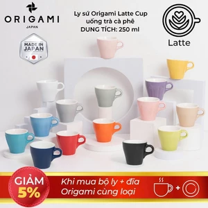 Volcano Ly sứ Origami Latte Cup 250ml uống trà cà phê