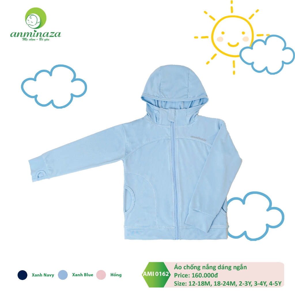 Áo Chống Nắng Cho Bé Anminaza Chống Tia UV An Toàn Cho Da Bé - Hàng Chính Hãng AMI0162