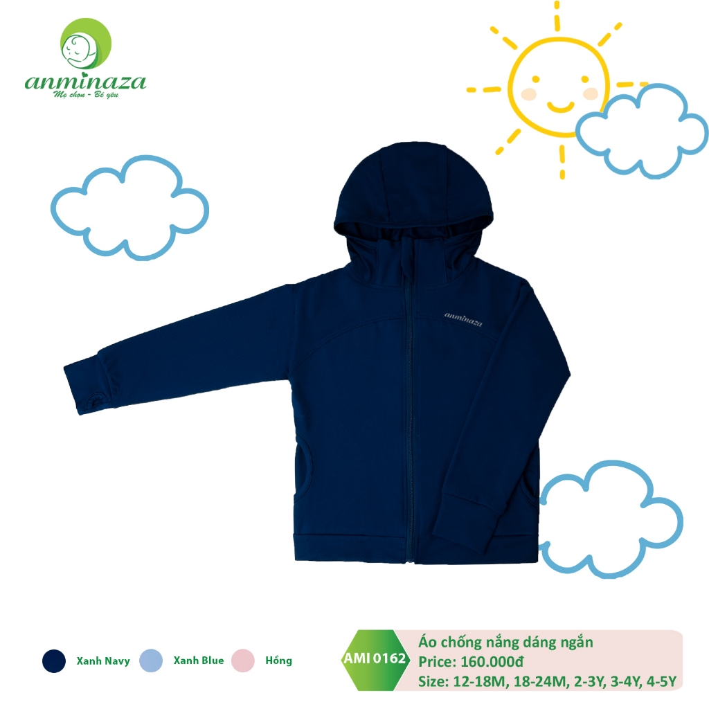 Áo Chống Nắng Cho Bé Anminaza Chống Tia UV An Toàn Cho Da Bé - Hàng Chính Hãng AMI0162
