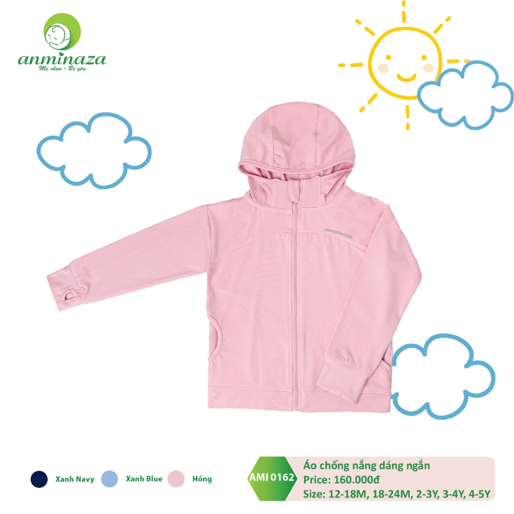 Áo Chống Nắng Cho Bé Anminaza Chống Tia UV An Toàn Cho Da Bé - Hàng Chính Hãng AMI0162
