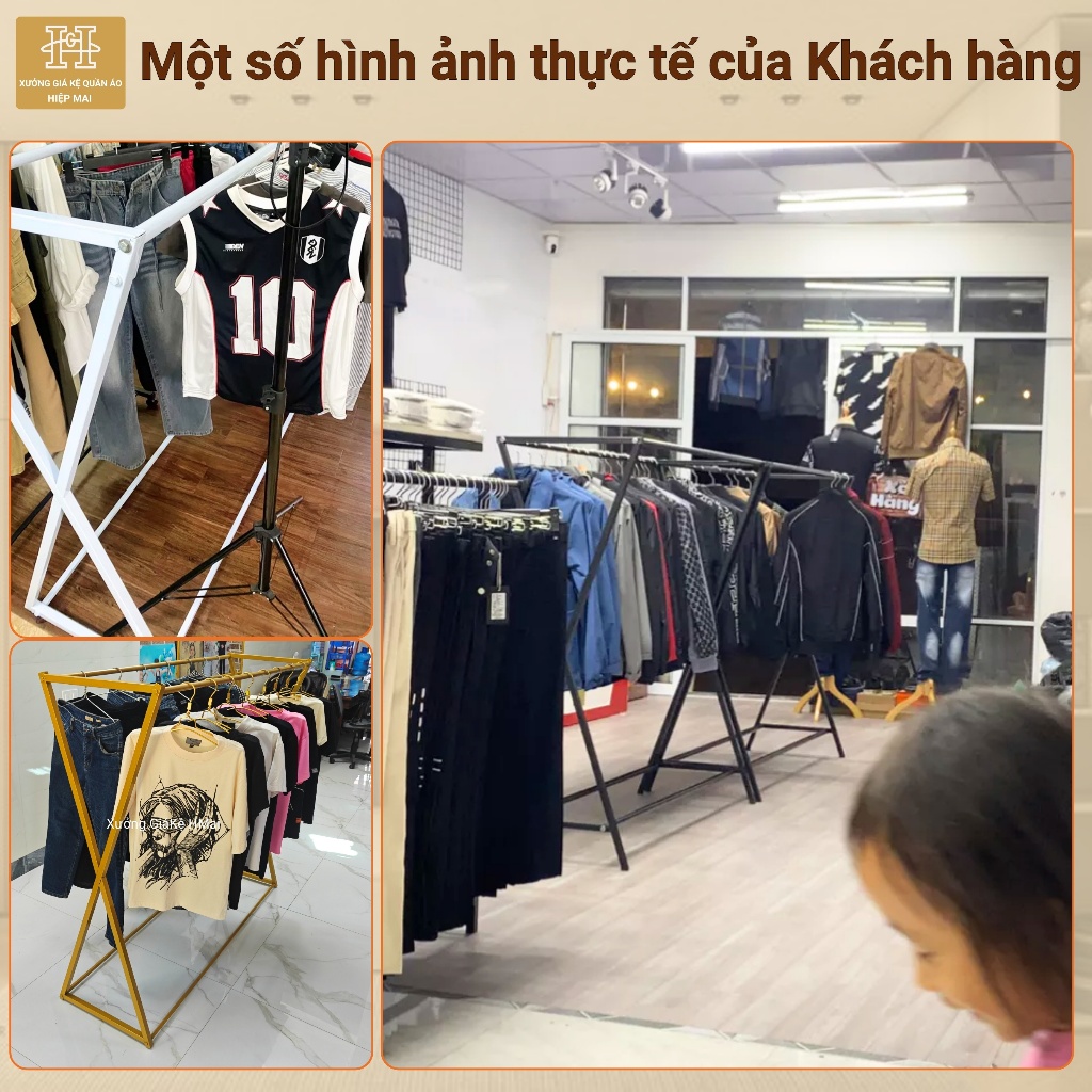[Hàng Loại 1] Giá treo quần áo chữ X 2 sào treo, Giá treo đôi thép hộp 25. Sơn tĩnh điện 3 màu,đủ size | BigBuy360 - bigbuy360.vn
