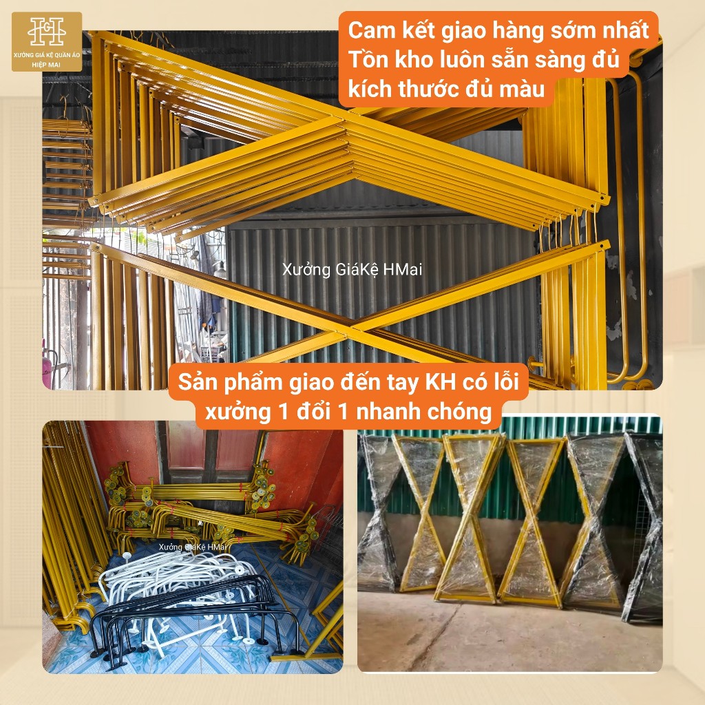[Hàng Loại 1] Giá treo quần áo chữ X 2 sào treo, Giá treo đôi thép hộp 25. Sơn tĩnh điện 3 màu,đủ size | BigBuy360 - bigbuy360.vn