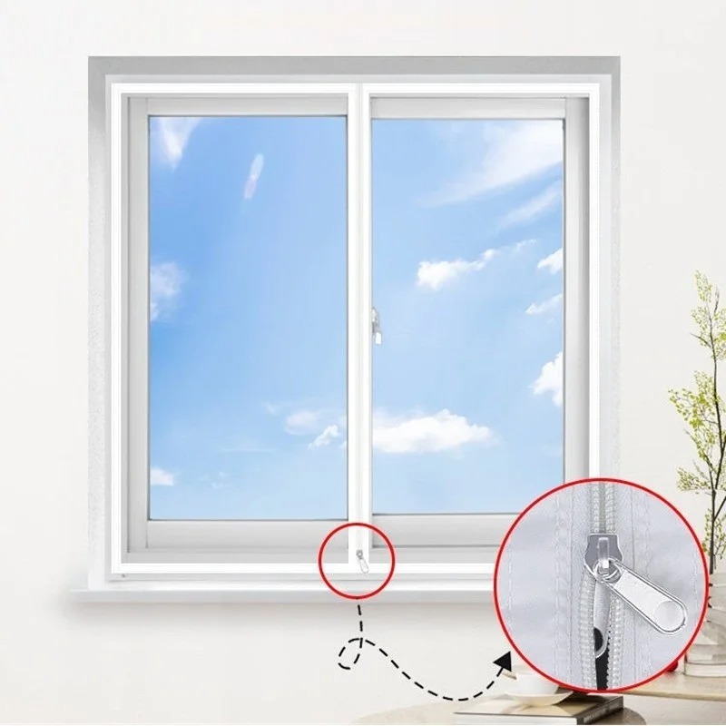 Rèm ngăn Lạnh điều hoà Pabaro rèm nhựa trong suốt eva ngăn lạnh điều hòa rèm cửa sổ chắn mưa có khóa kéo