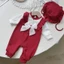 Bodysuit dài tay KÈM MŨ cho bé gái Body thu đông bé gái Áo liền quần NGỰC BÈO KÈM MŨ SLT136