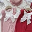 Bodysuit dài tay KÈM MŨ cho bé gái Body thu đông bé gái Áo liền quần NGỰC BÈO KÈM MŨ SLT136