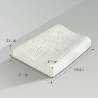 Gối cao su thiên nhiên M2T BEDDING thiết kế công thái học hỗ trợ tư thế ngủ tránh đau mỏi vai gáy kích thước 40x60cm