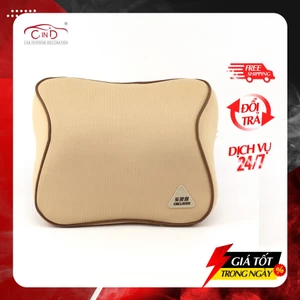 Gối Tựa Đầu Cao Su Non Vải Nỉ CHELAIYA MS002 Màu Kem