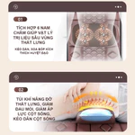 Đệm massage toàn thân - Máy massage lưng và cột sống, cổ, vai, gáy, chân - Đệm ghế matxa 20 bi chính hãng có hồng ngoại — ảnh 4