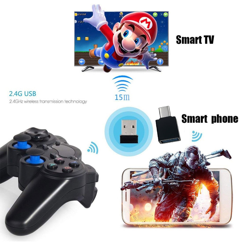 [CỔNG XỊN] Tay cầm chơi game TGZ-850M 2.4G -Tay cầm dành cho Điện thoại Android, PC, Laptop, TV Android, Máy PS3