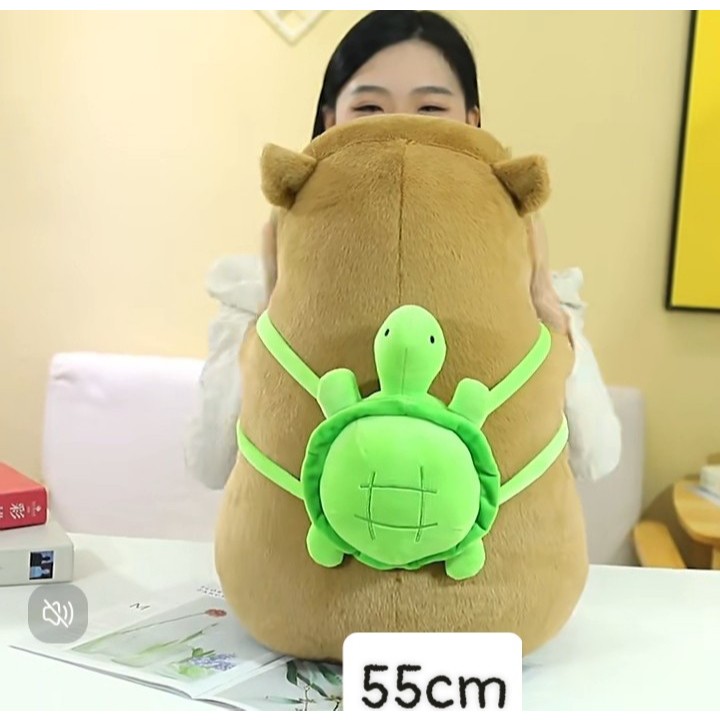 Gấu bông capybara chảy nước mũi kéo được, capybara hồng, capybara gà ...
