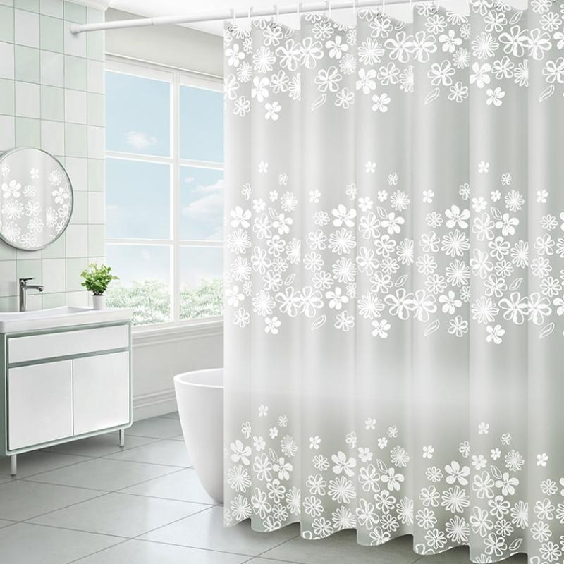 Rèm tắm chống thấm nước và chống nấm mốc Rèm phòng tắm dày không đục lỗ vách ngăn rèm cửa Pabaro