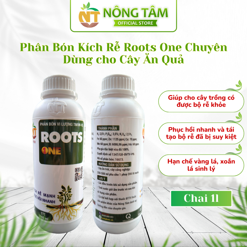 Phân bón siêu kích rễ dưỡng rễ Roots One chuyên dùng cho cây ăn trái ...