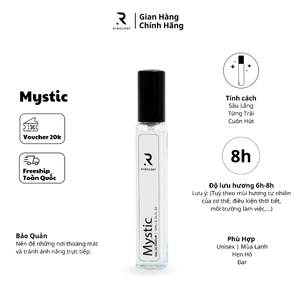 Nước hoa RYMSCENT Unisex Mystic 10ml | Nhóm hương phương đông, độ lưu hương từ 6h-8h | Dạng xịt.