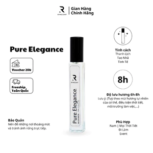 Nước hoa Nam Pure Elegance 10ml | Nhóm hương tươi mát, độ lưu hương từ 6h-8h | Dạng xịt.