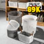 Giỏ đựng quần áo chất liệu nhựa PP, giỏ đựng quần áo bẩn có quai xách TULY SHOP