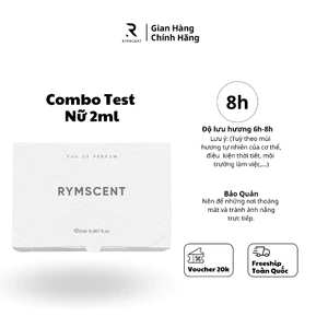 Combo 5 chai 2ml nước hoa RYMSCENT Nữ | Độ lưu hương từ 6h-8h | Dạng xịt.