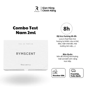 Combo 5 chai 2ml nước hoa RYMSCENT Nam | Độ lưu hương từ 6h-8h | Dạng xịt.