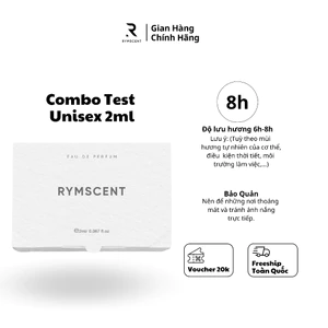Combo 5 chai 2ml nước hoa RYMSCENT Unisex | Độ lưu hương từ 6h-8h | Dạng xịt.